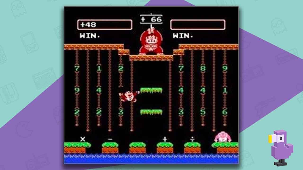 Donkey Kong Jr Math gameplay