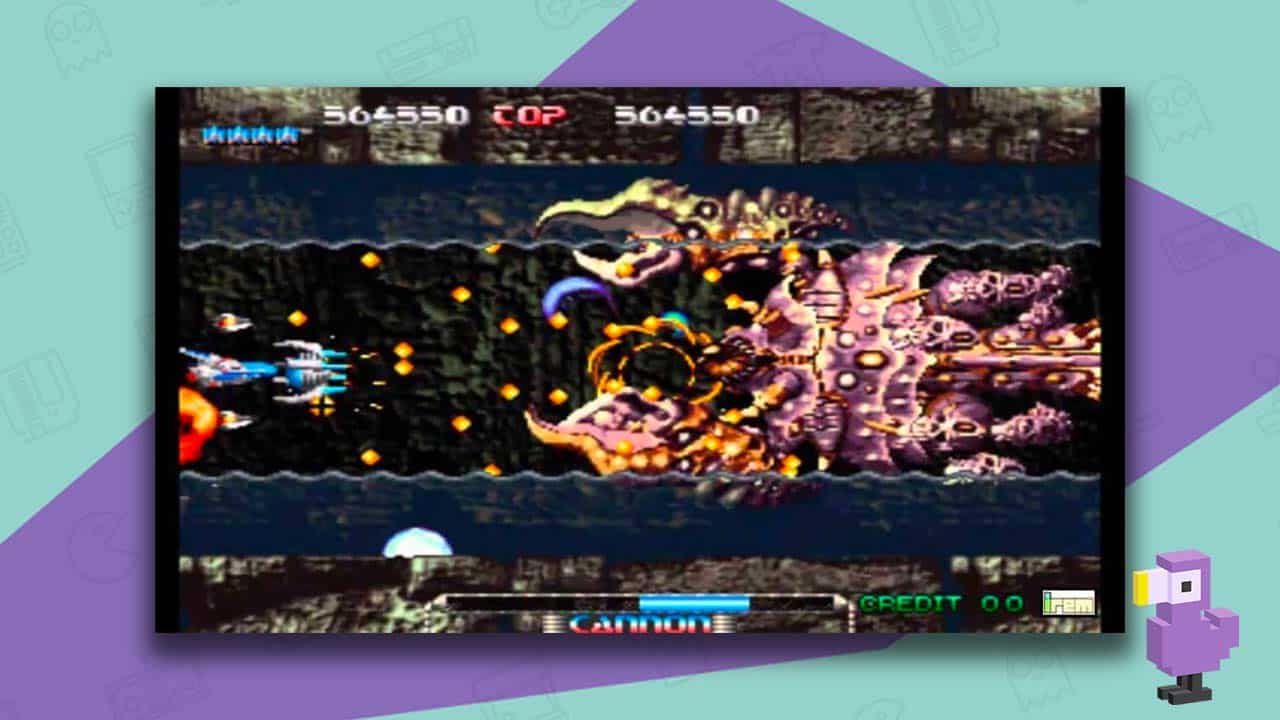 Gameplay still for Pulstar Neo Geo