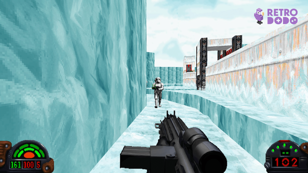 Oncoming Stormtrooper in ice base