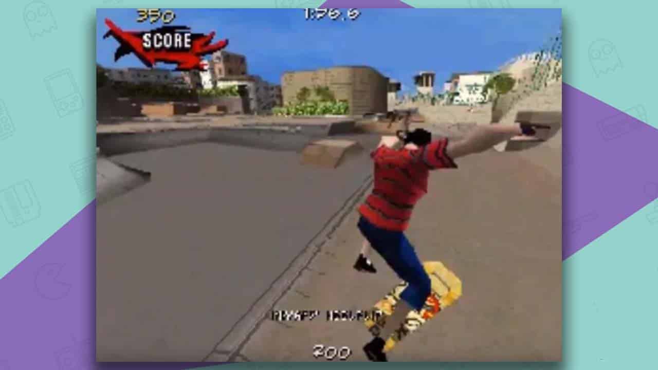 Tony Hawk's Motion gameplay - skater near an empty bowl