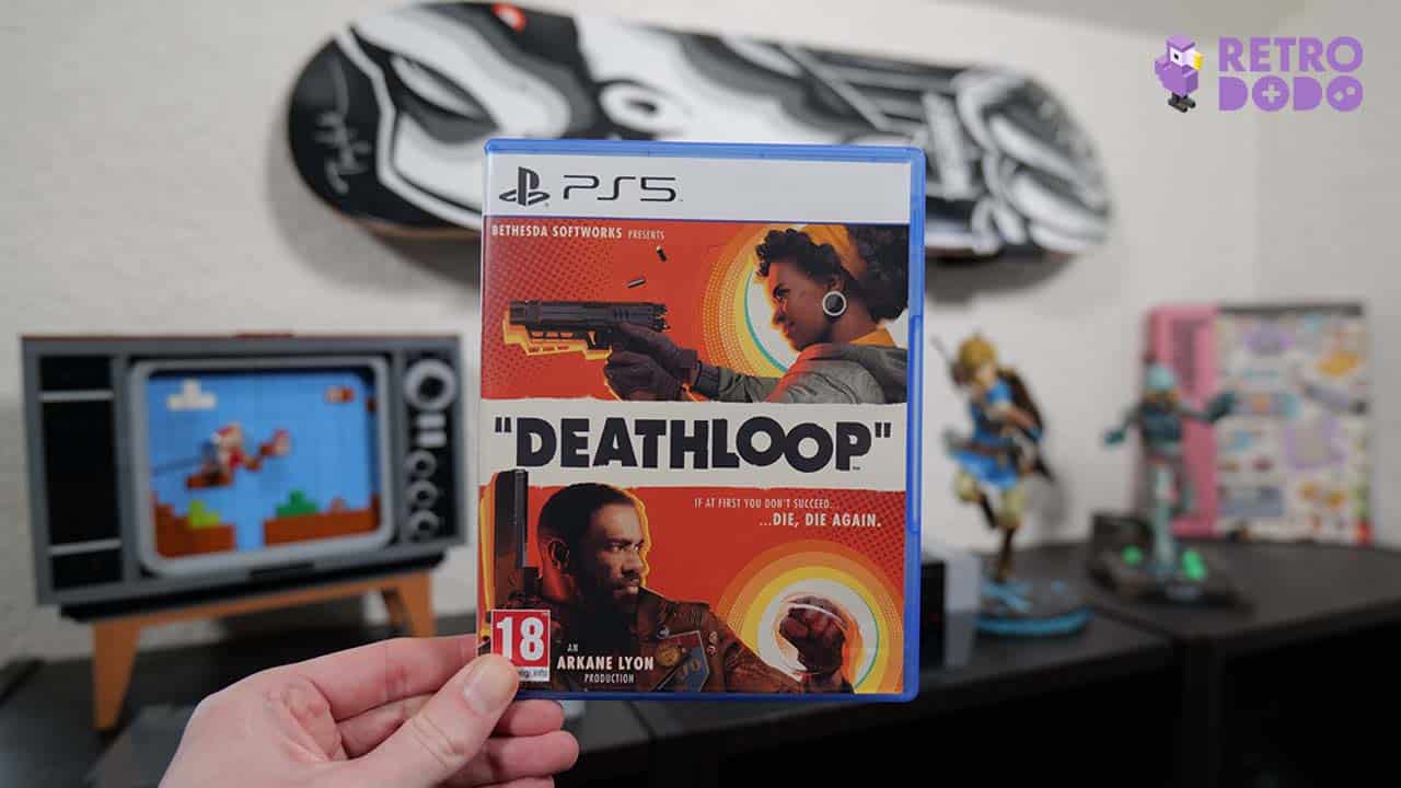 Deathloop game case for the PS5