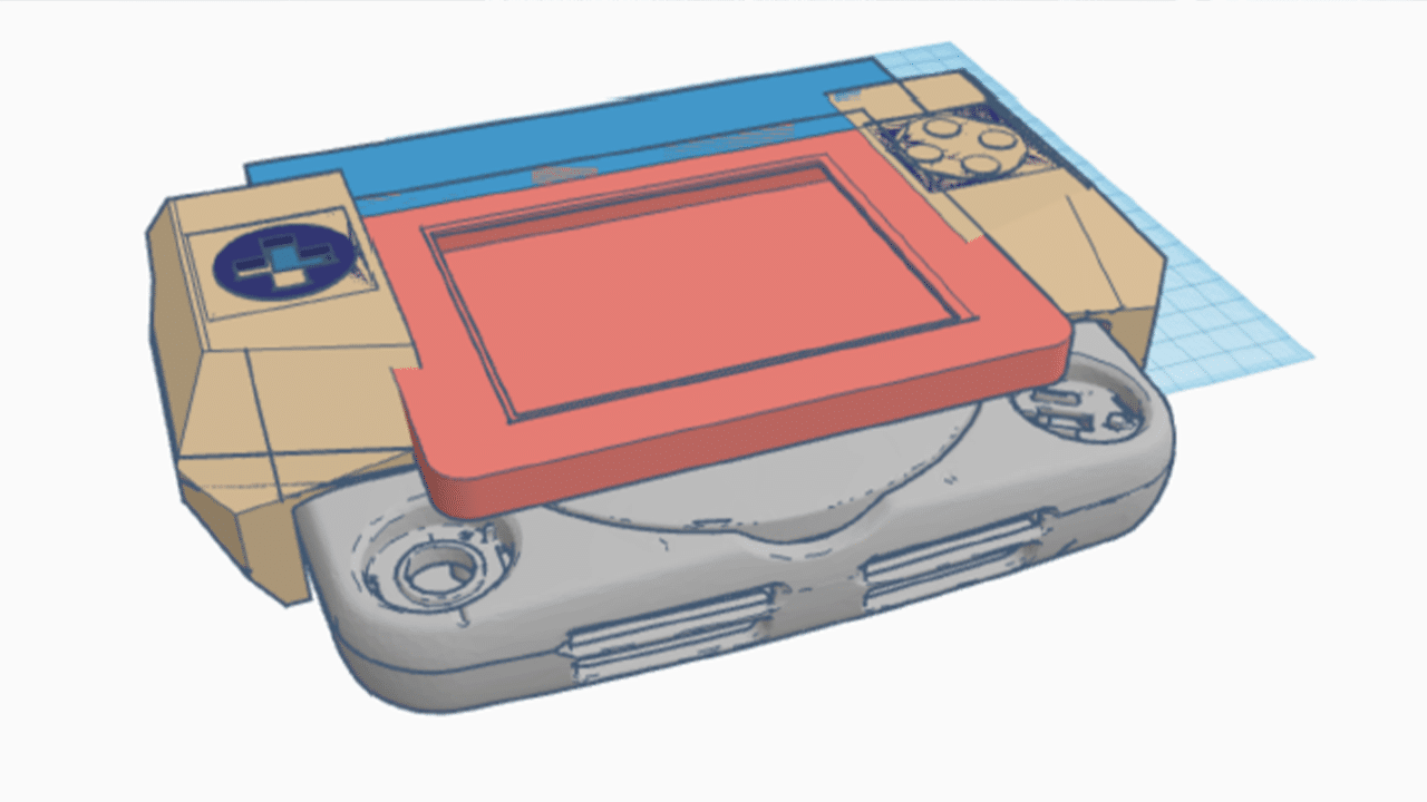 Handheld PSOne design