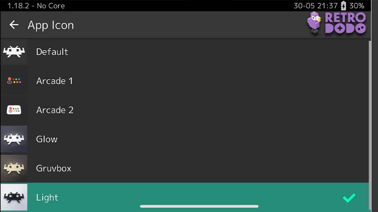 Changing RetroArch app icons
