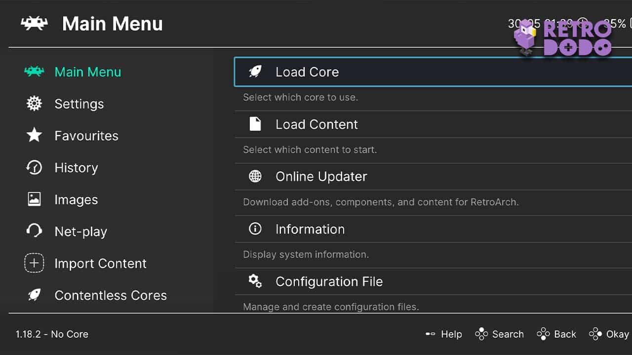 Customising the UI on RetroArch