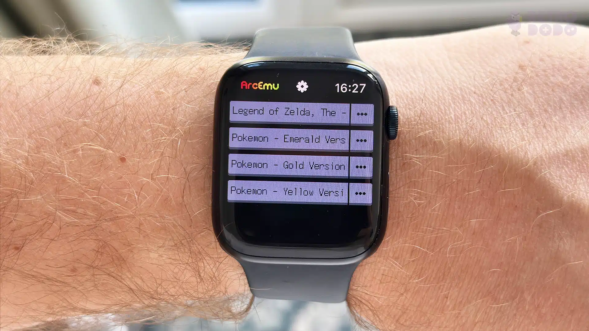 arcemu menu apple watch