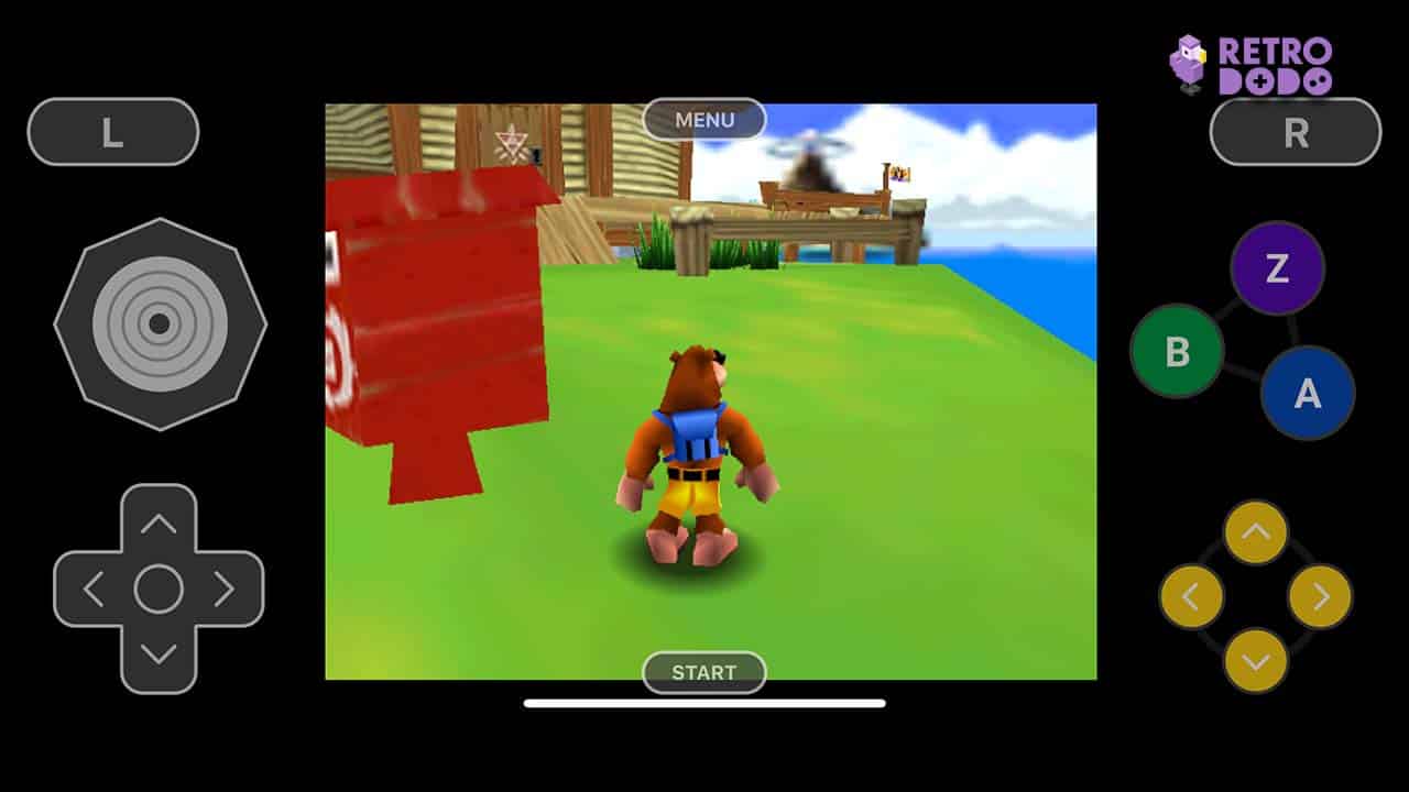 Playing Banjo-Kazooie: The Bear Waker On Delta