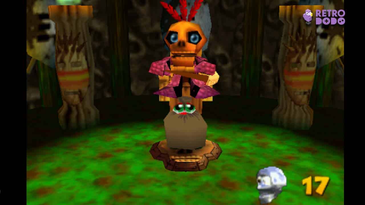 Mumbo Jumbo and the Bomb Bag in Mumbo's Hut