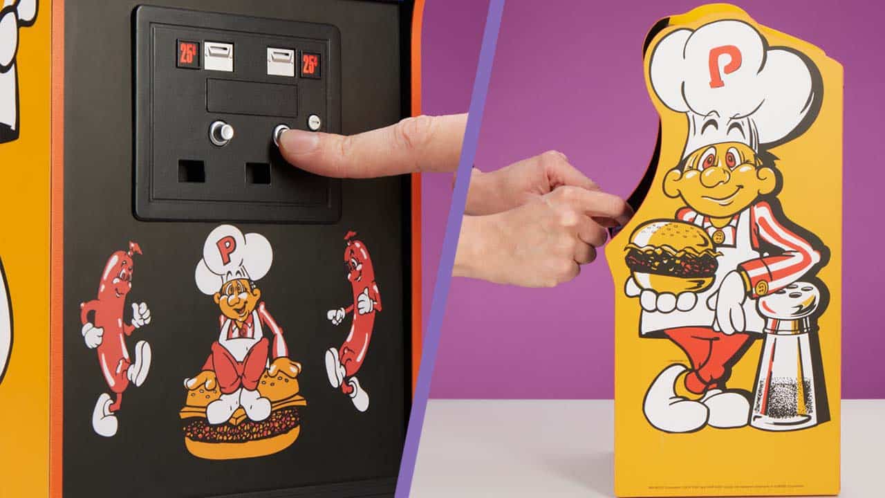 BurgerTime coin slot and side-panelling