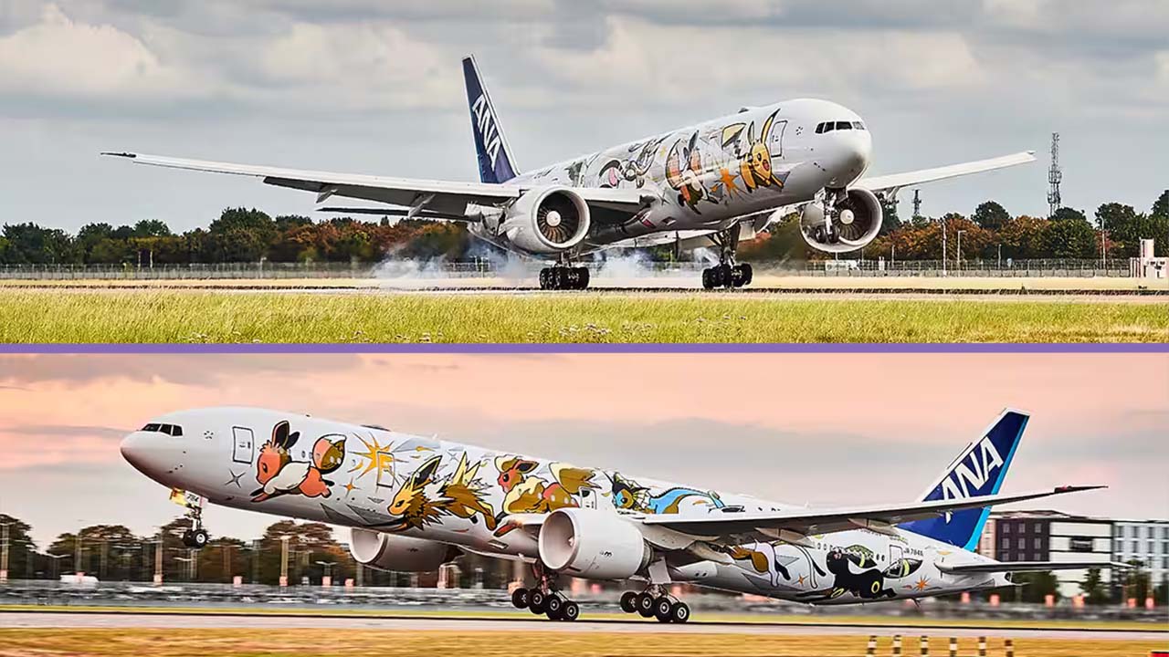 Pokémon plane from ANA Air