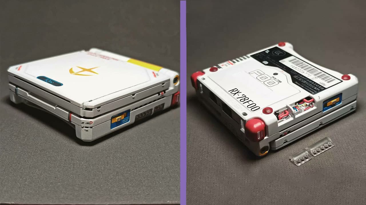 The top and bottom of the GBA Gundam mod