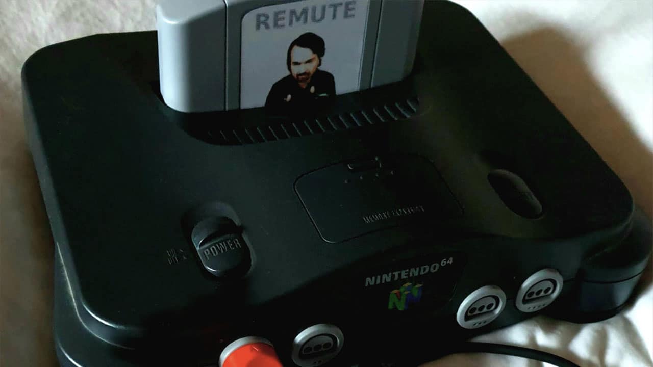 Remute's R64 album inside an N64