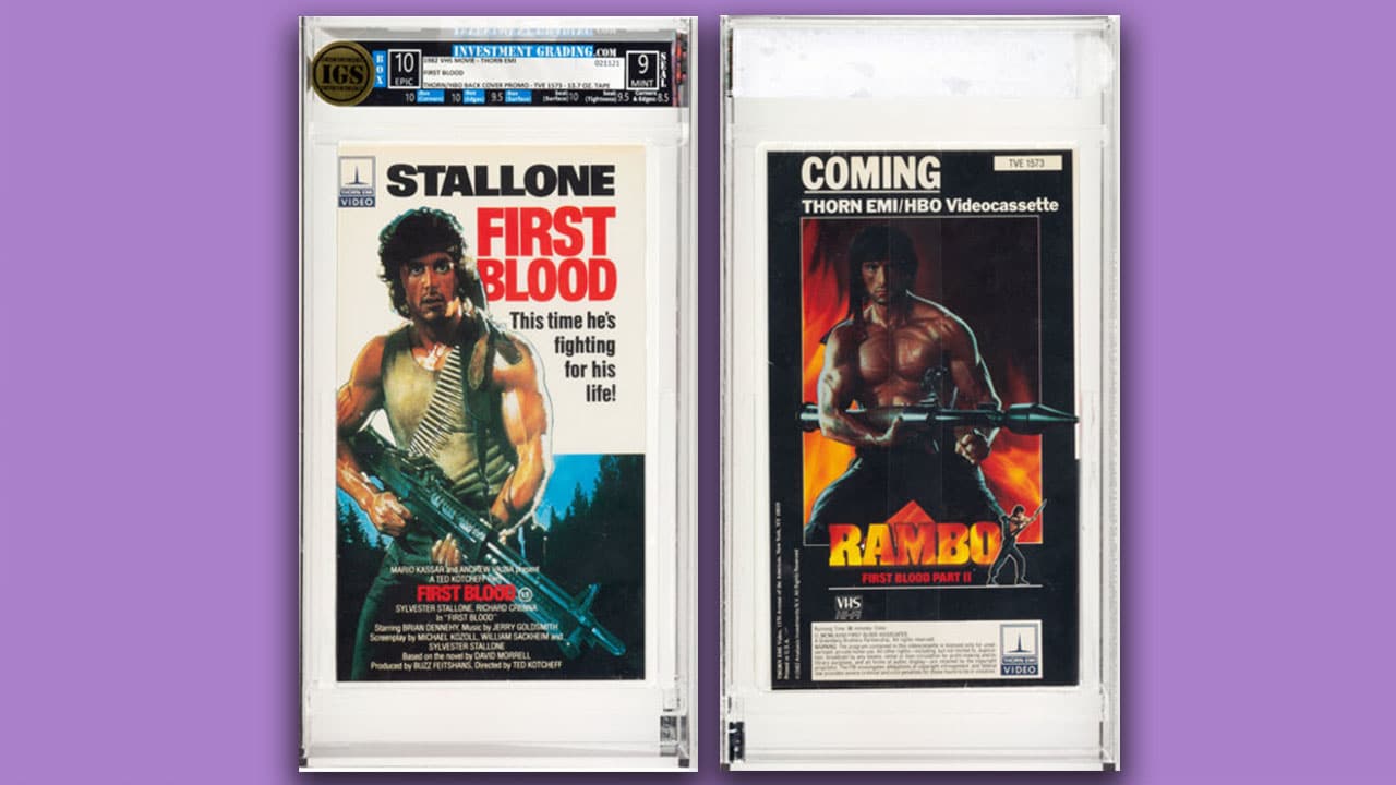 First Blood starring Sylvester Stallone VHS