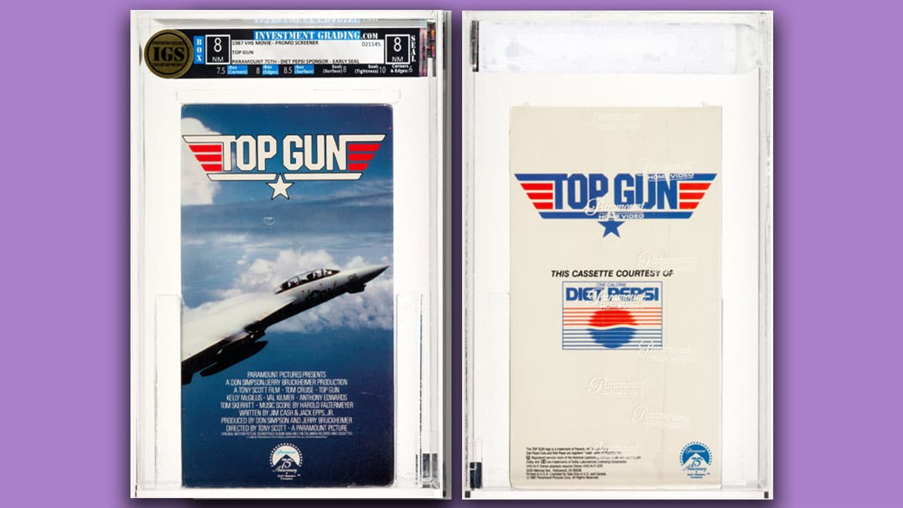 Top Gun VHS Diet Pepsi cover