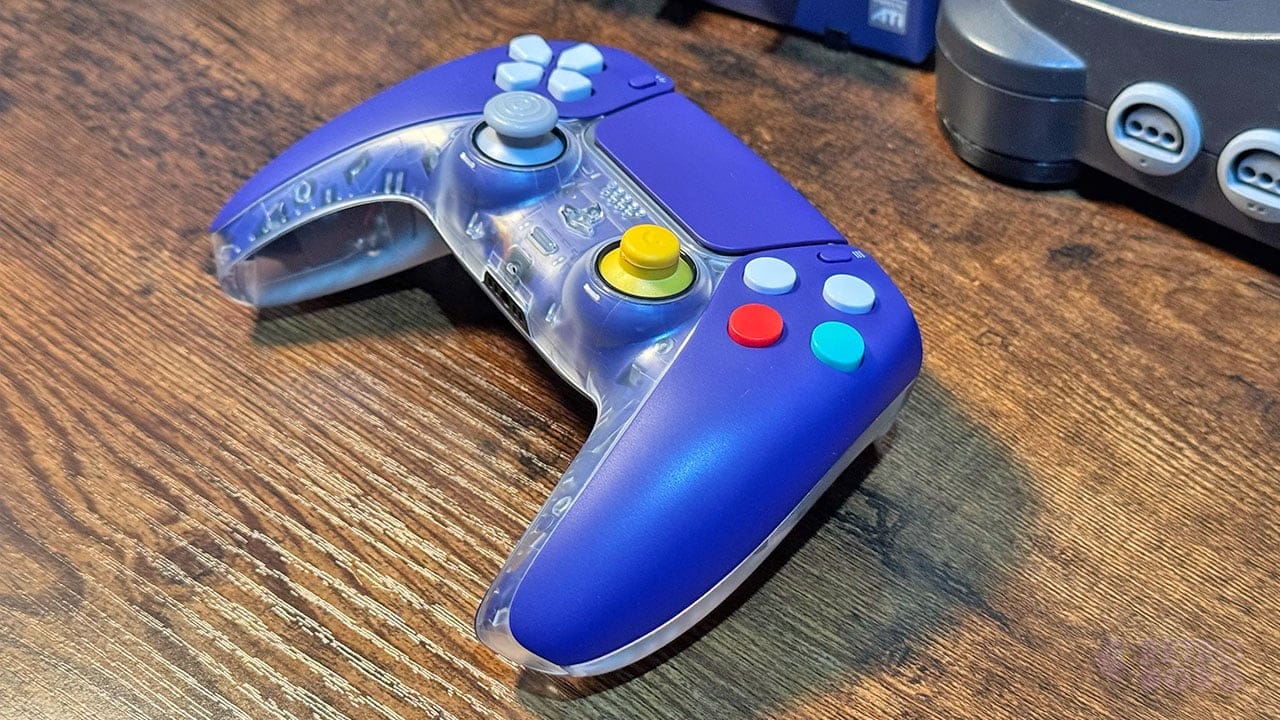 The CubeSense controller on Seb's desk next to his N64