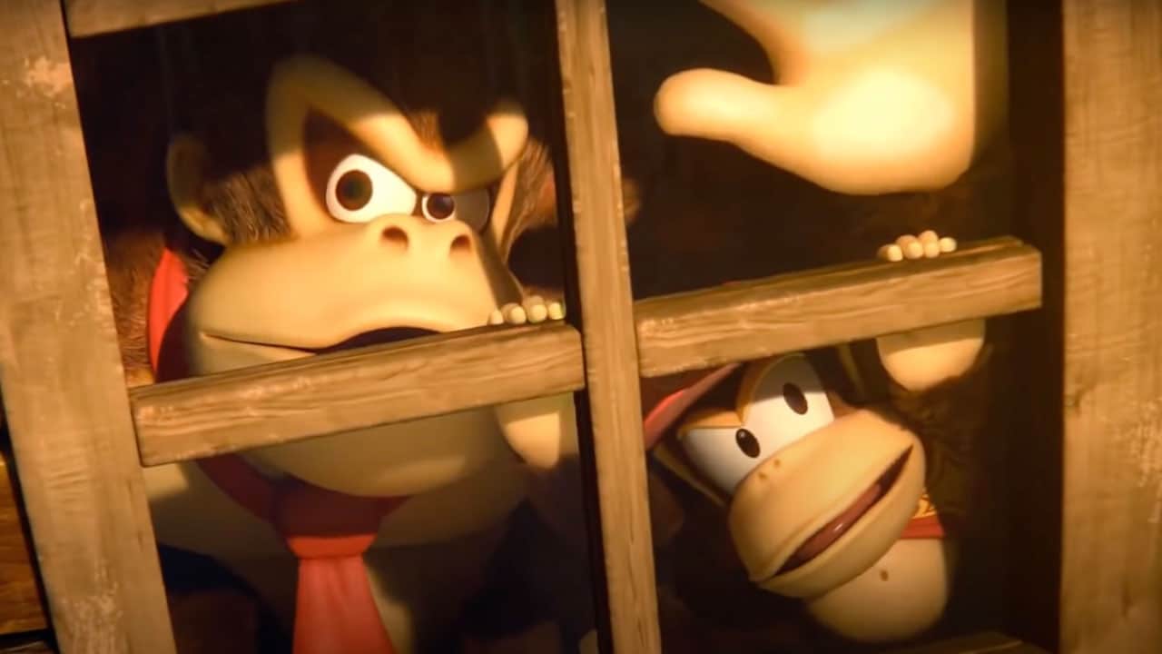 Donkey Kong & Diddy Kong in a window