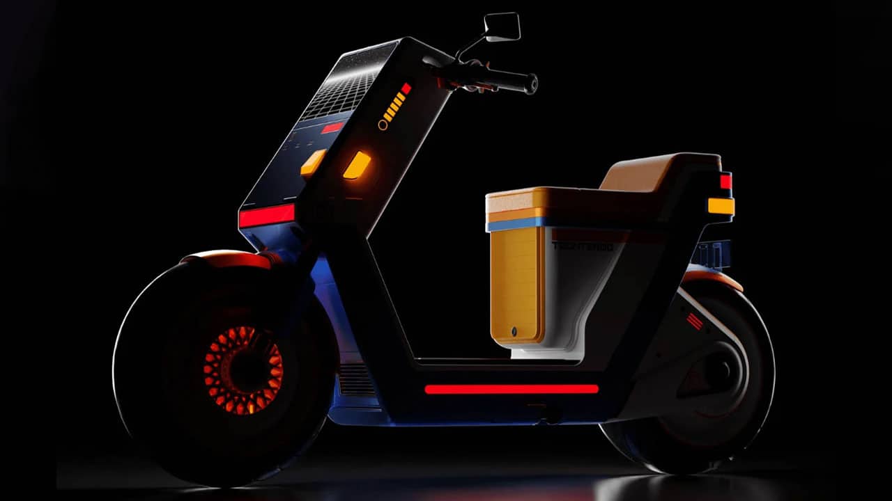 The Trontendo eBike lit up 