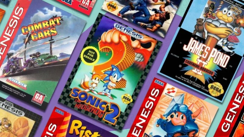 A group of the best Sega Genesis games on the Retro Dodo background