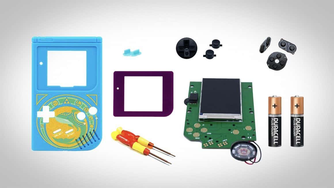 All of the items required to mod a Gameboy