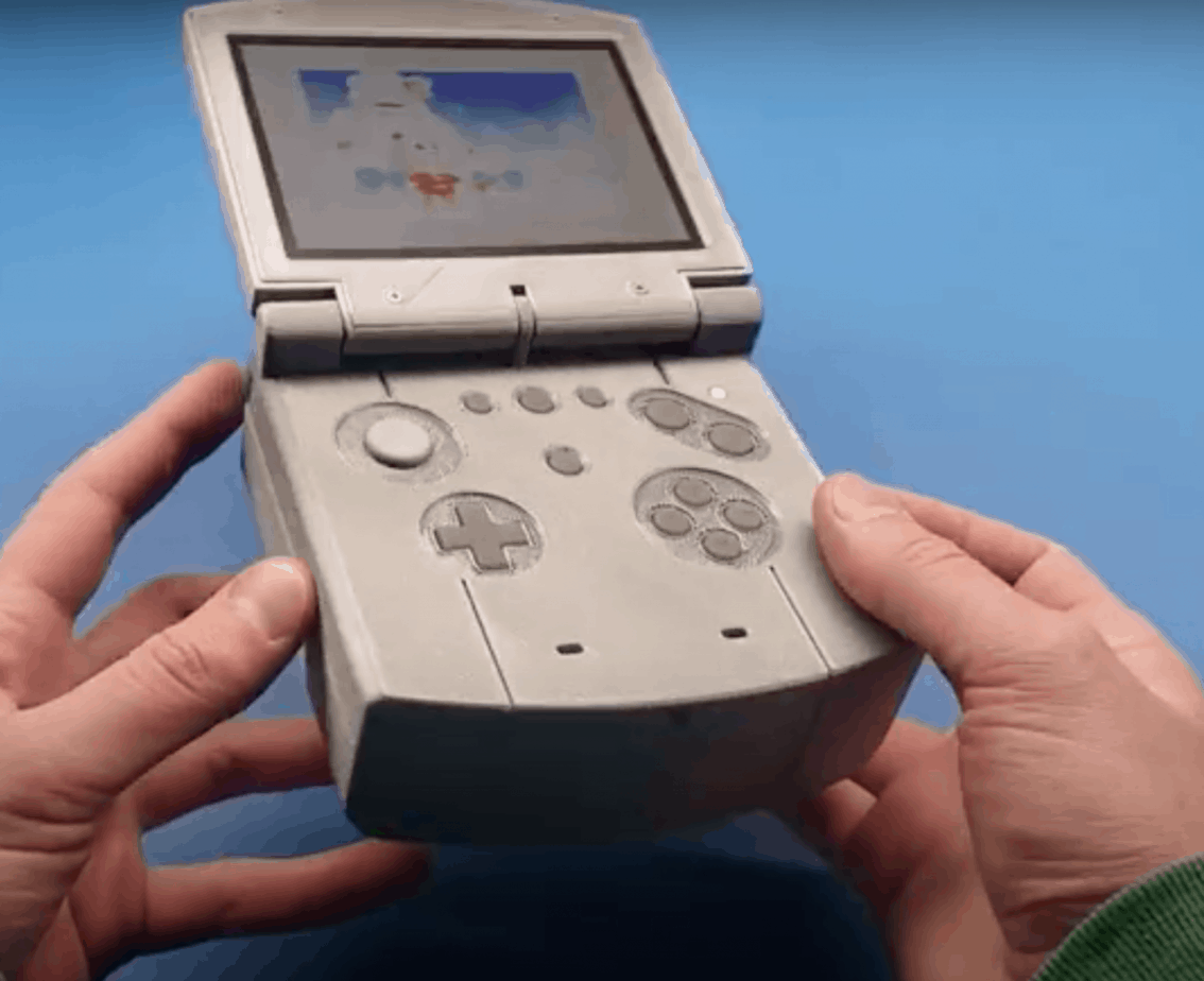 Taking a look at the button section of this homemade n64 handheld