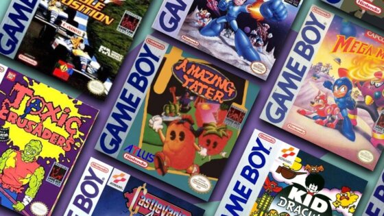 a selection of rare gameboy games on the Retro Dodo background