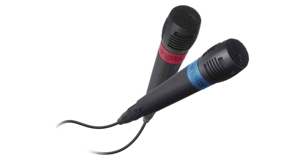 Singstar Microphones Red and Blue