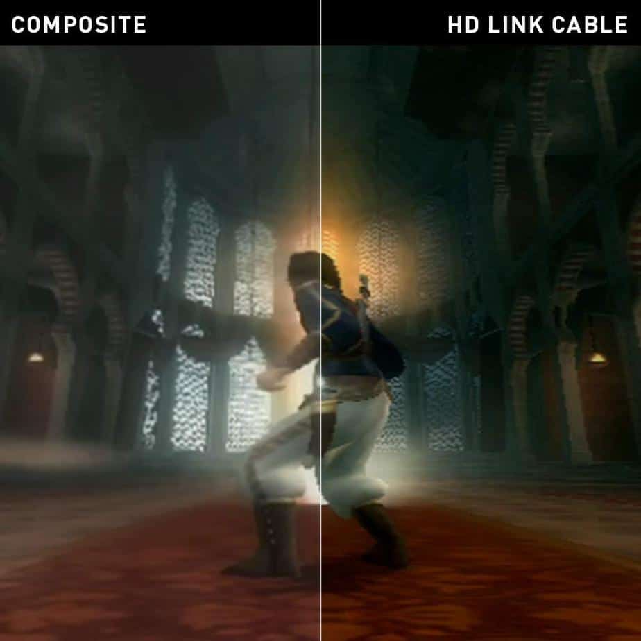 Before and after image using the Pound Xbox Cable