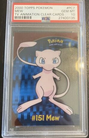Rare Pokemon Topps Cards - Mew