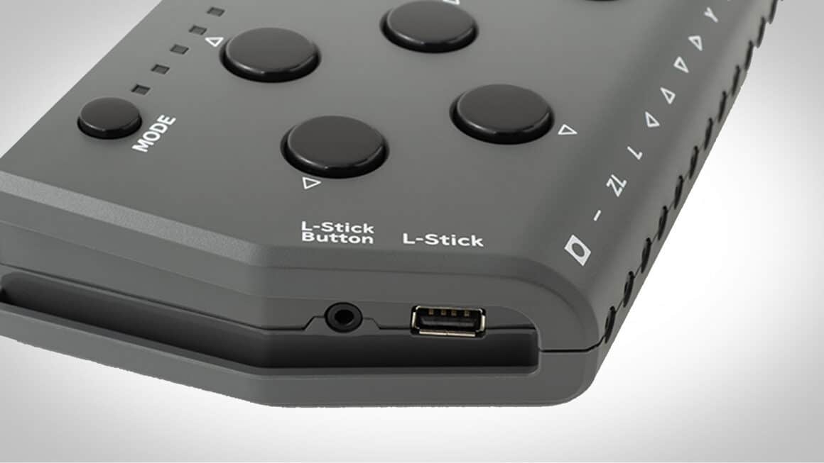Nintendo Switch Accessibility Controller - Close up view of the ports