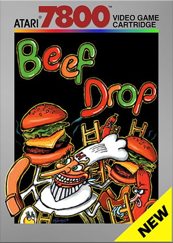 best Atari 7800 games - Beef Drop front cover