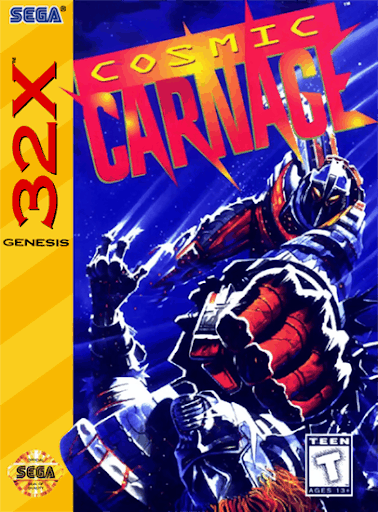 Best 32X games - Cosmic Carnage front cover