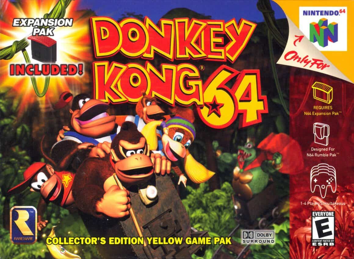 Best 90s Games - Donkey Kong 64 N64
