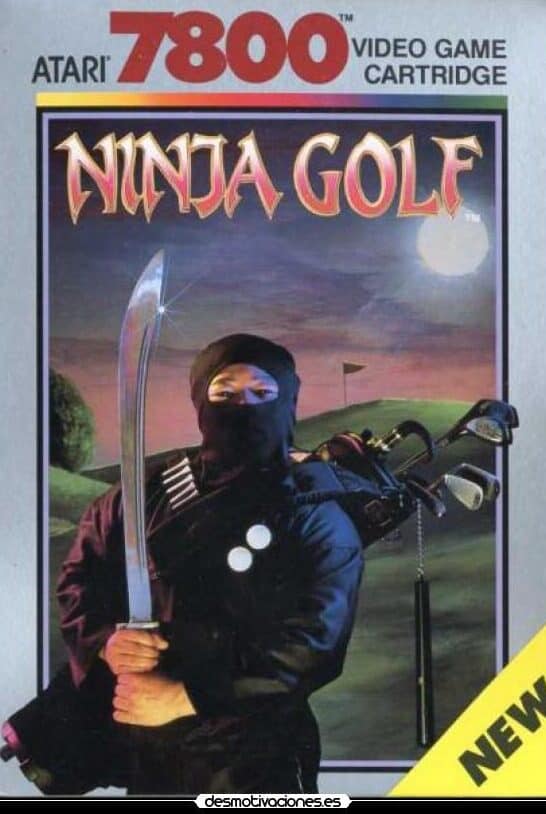 best Atari 7800 games - Ninja Golf front cover