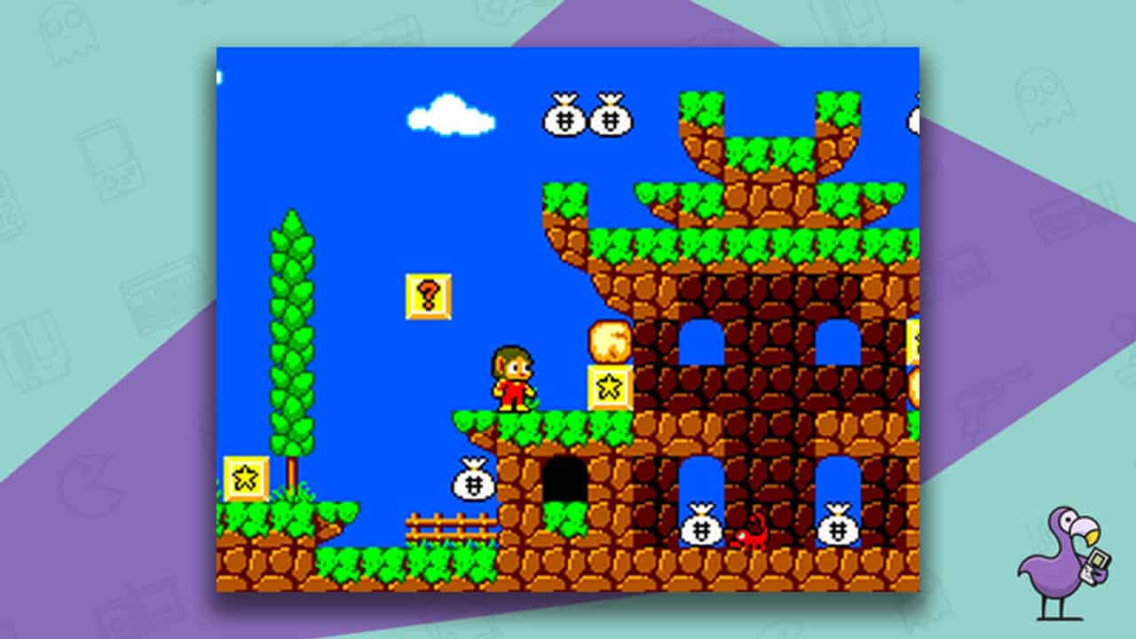 Alex Kidd in Miracle World gameplay