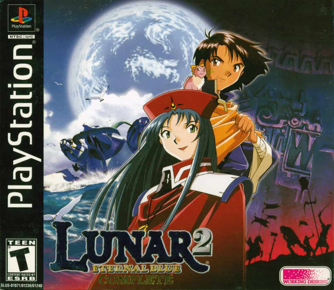 Lunar 3 game - Box for Lunar 2 - Eternal Blue 
