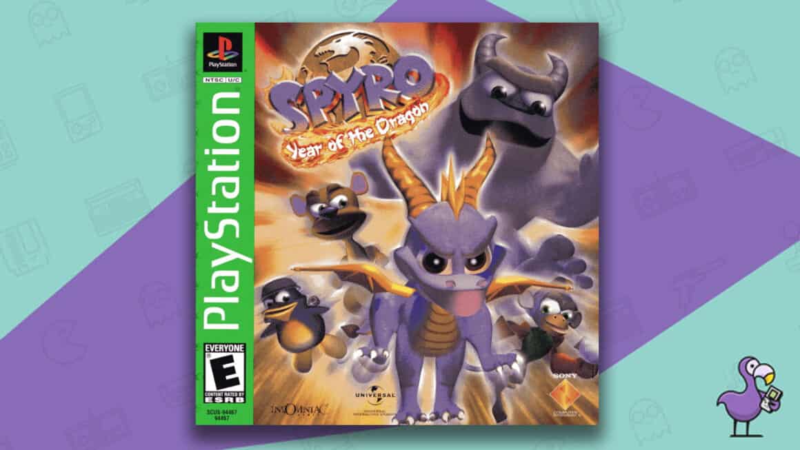 Best Spyro Games - Spyro: Year of the Dragon game case