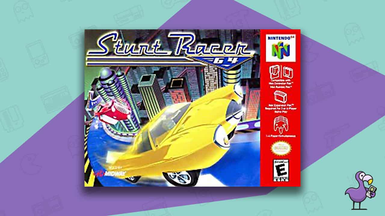 Rare N64 games - Stunt Racer 64 game case