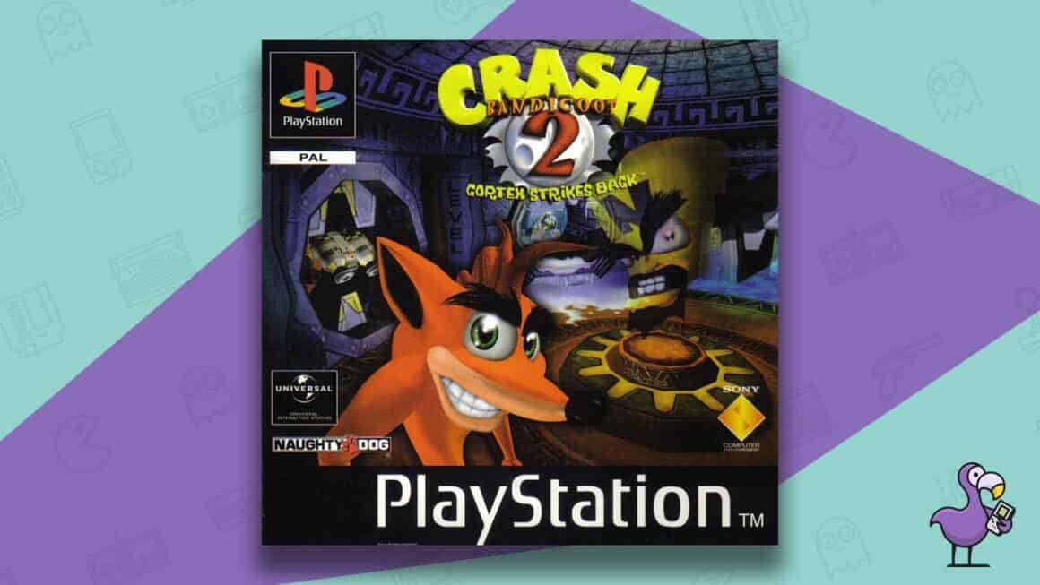 best selling ps1 games - Crash Bandicoot 2: Cortex Strikes Back  game case cover art 