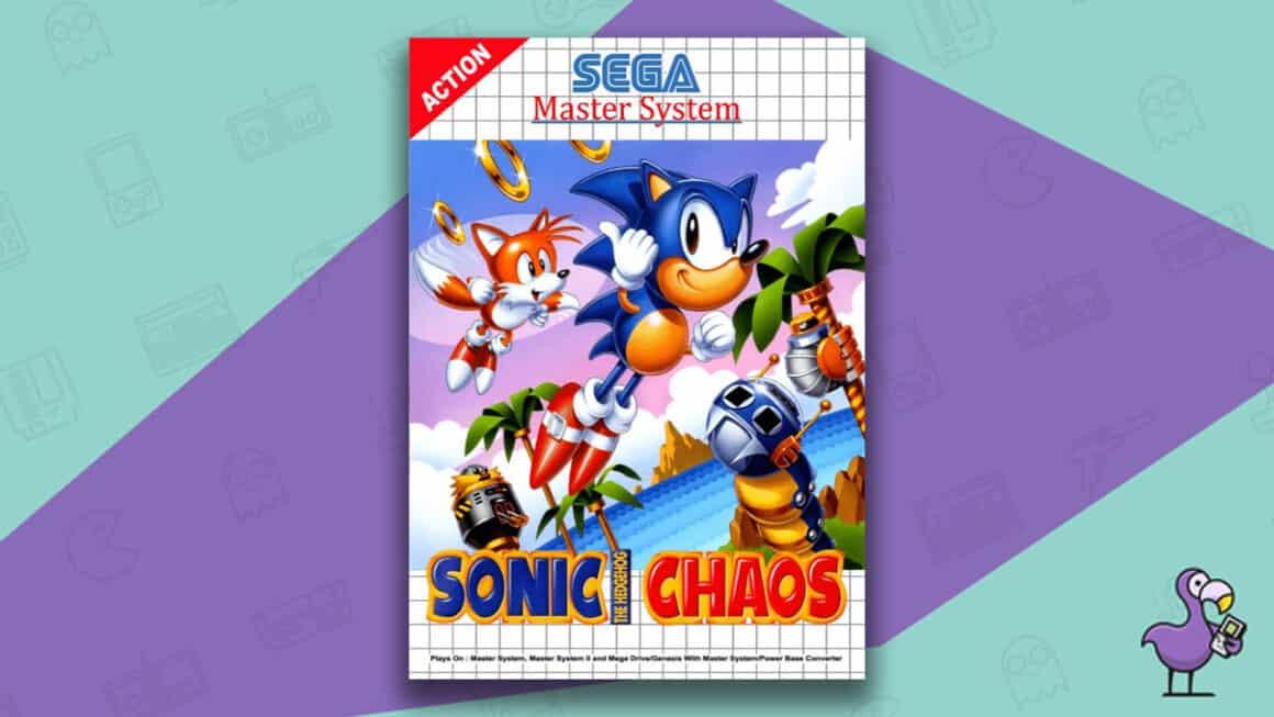 Best Master System Games - Sonic Chaos game case