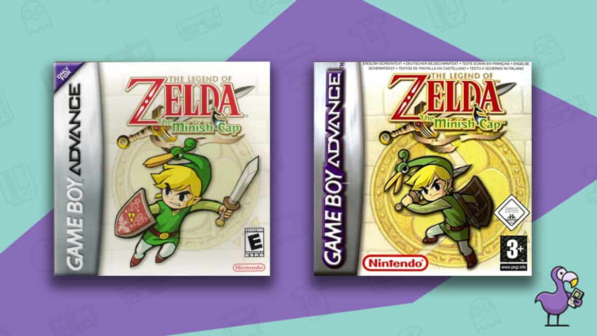 Best Zelda Games - The Legend of Zelda The Minish Cap GBA Game Cases