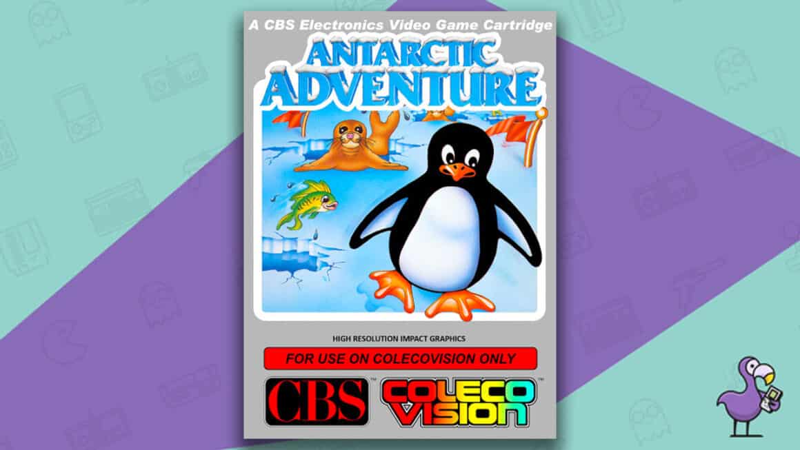 Best Colecovision Games - Anrarctic Adventure game case cover art