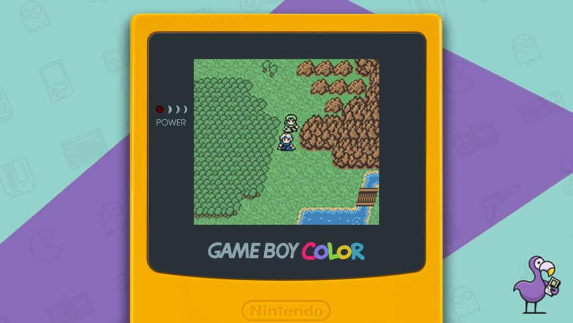 Infinity GameBoy Color Game - Gameplay on a yellow GBC handheld
