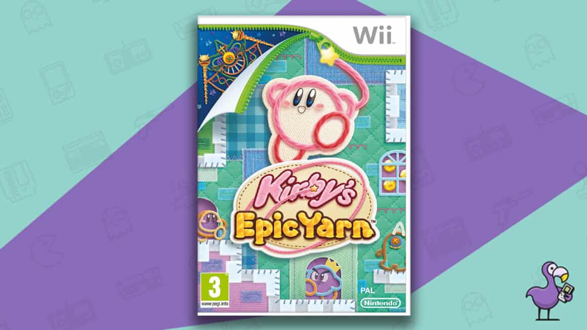 Best Multiplayer Wii games - Kirby's Epic Yarn game case cover art