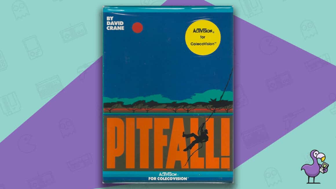 Best Colecovision Games - Pitfall! Game Case Cover Art