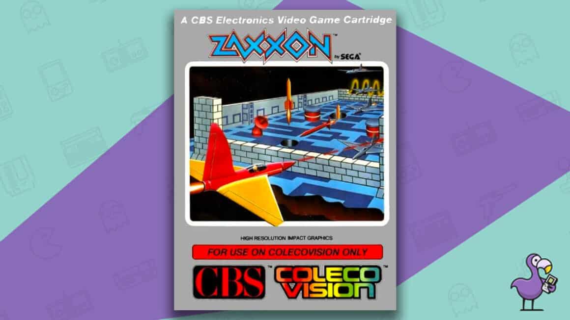 Best Colecovision Games - Zaxxon game case cover art