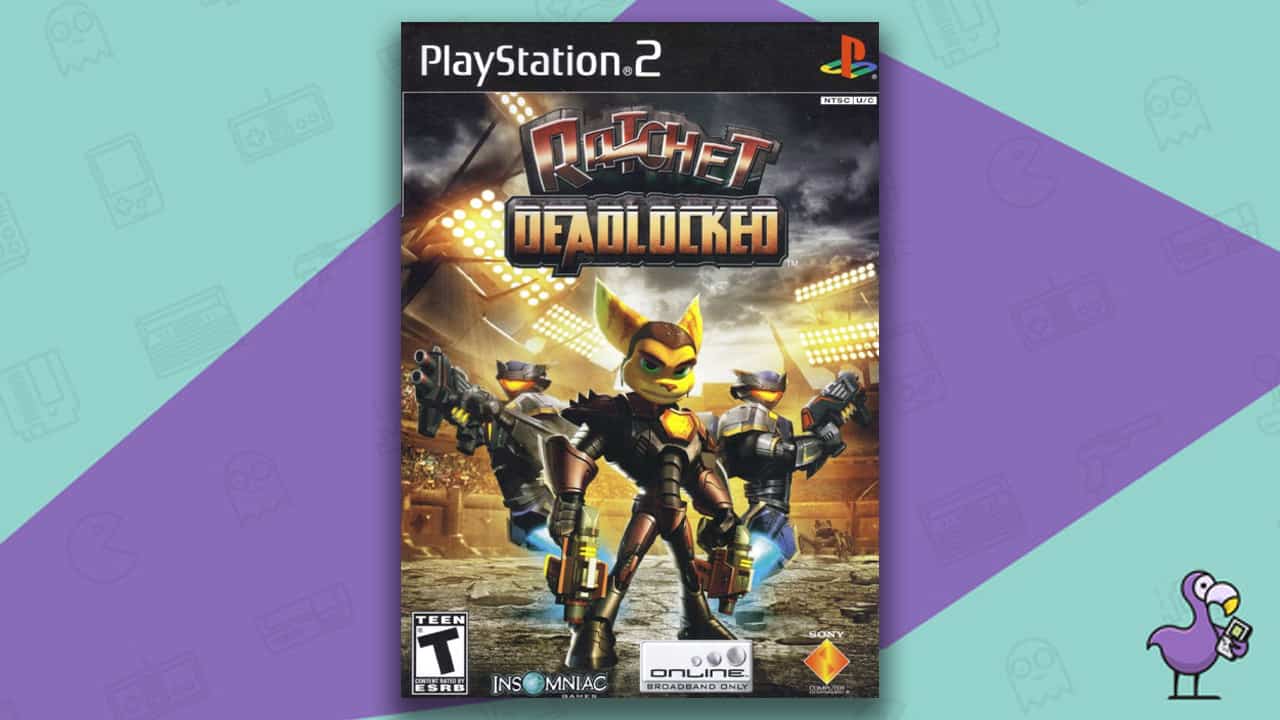 Best Ratchet & Clank Games - Ratchet: Deadlocked PS2 game case