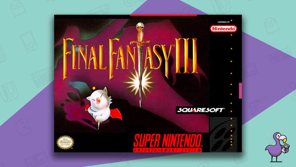 Final Fantasy III box for the SNES