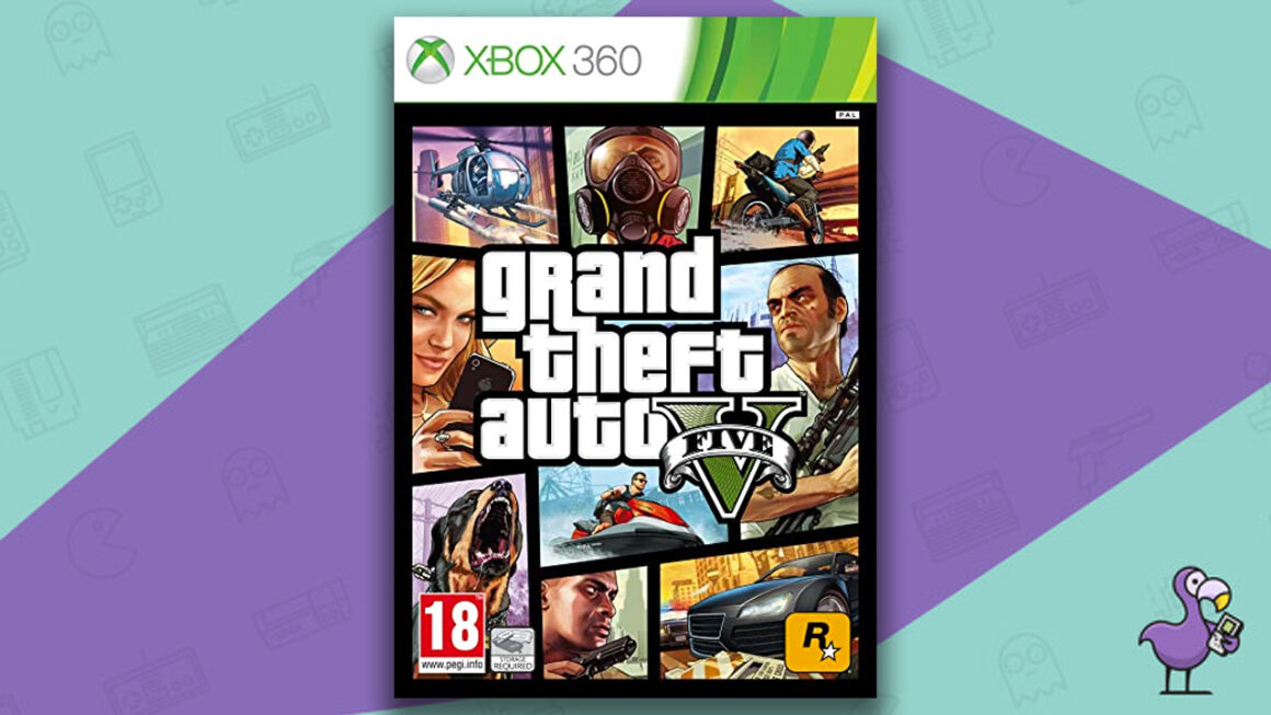 25 Most Popular Video Games Today - Grand Theft Auto V game case Xbox 360