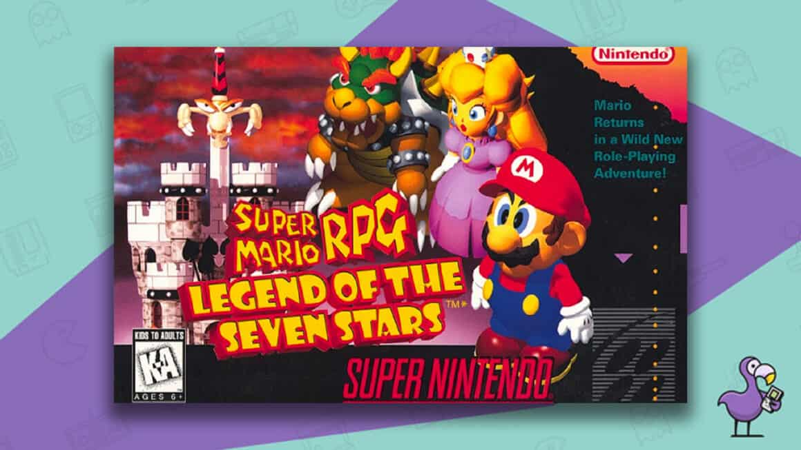 Super Mario RPG Game box for the Super Nintendo Entertainment System