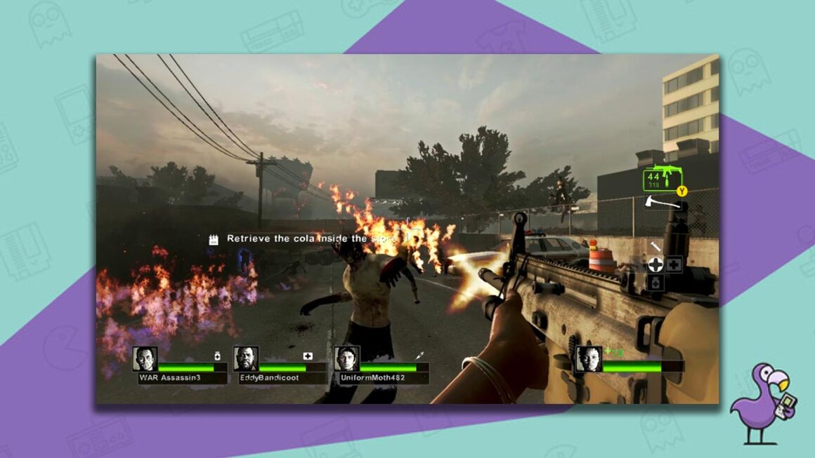 Left 4 Dead 2 gameplay xbox 360 games