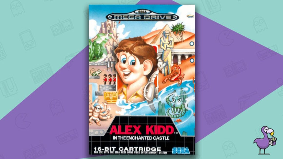 Best Sega Mega Drive games - Alex Kidd in the Enchanted Castle game case cover art
